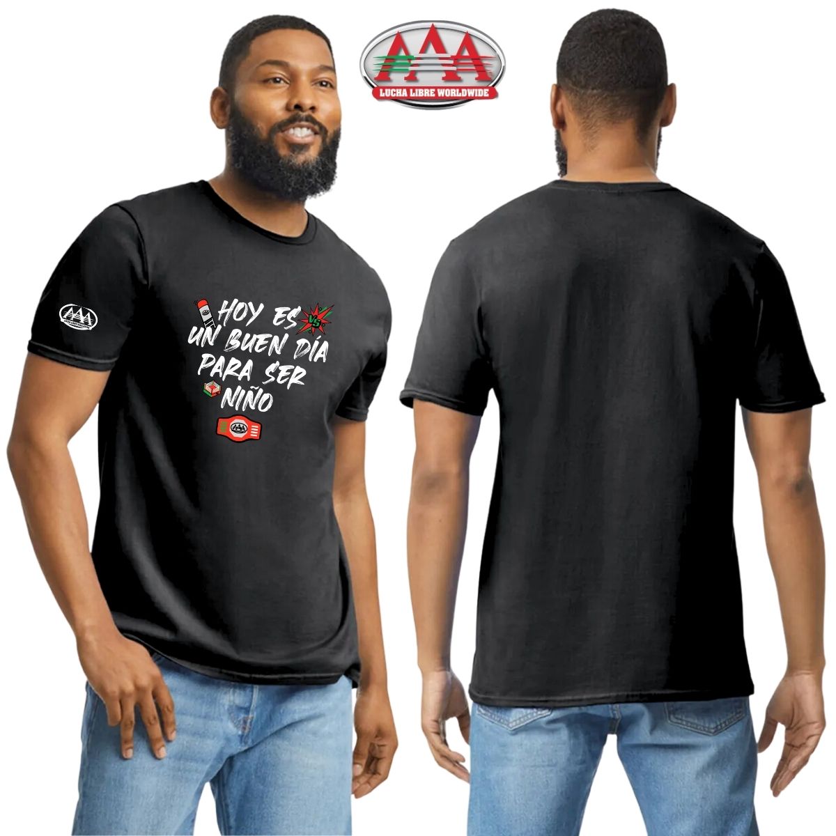 Playera Deportiva Hombre Lucha Libre AAA Día del niño