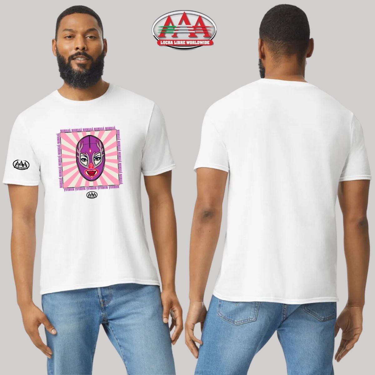 Playera Hombre Lucha Libre AAA Mamá Lucha Libre