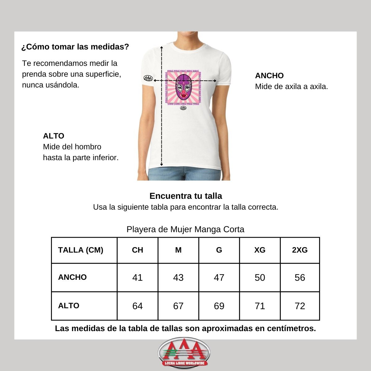 Playera Deportiva Mujer Lucha Libre AAA Mamá Lucha Libre