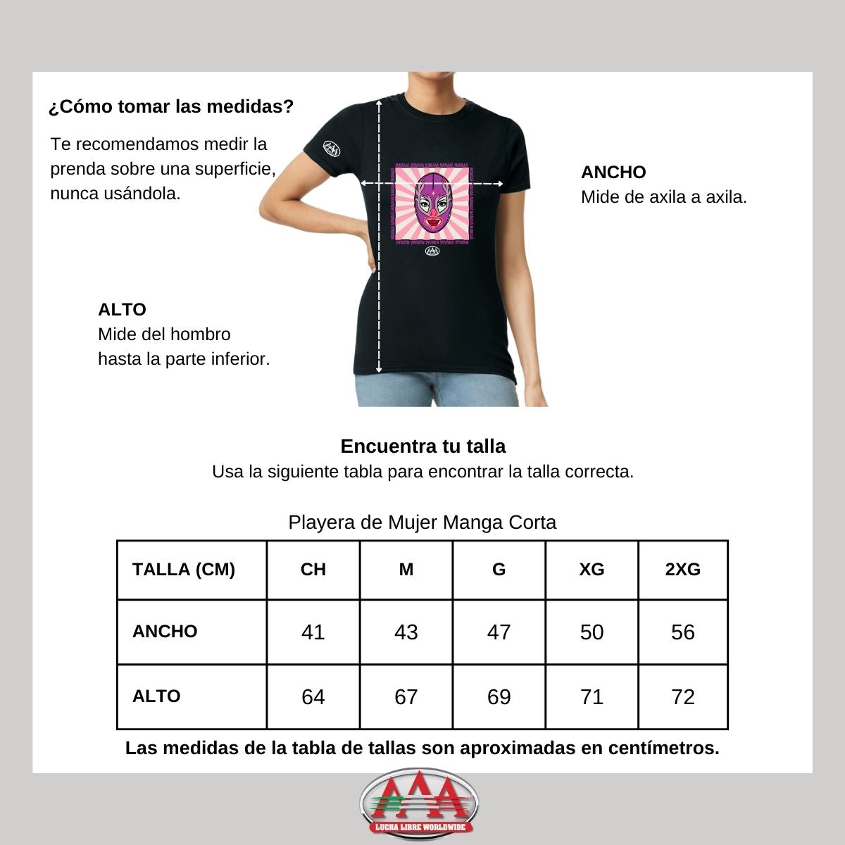 Playera Deportiva Mujer Lucha Libre AAA Mamá Lucha Libre