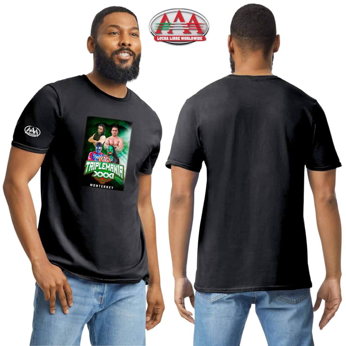 Playera Deportiva Hombre Lucha Libre AAA Triplemanía Mty 31