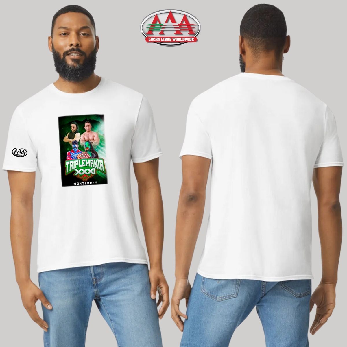 Playera Deportiva Hombre Lucha Libre AAA Triplemanía Mty 31