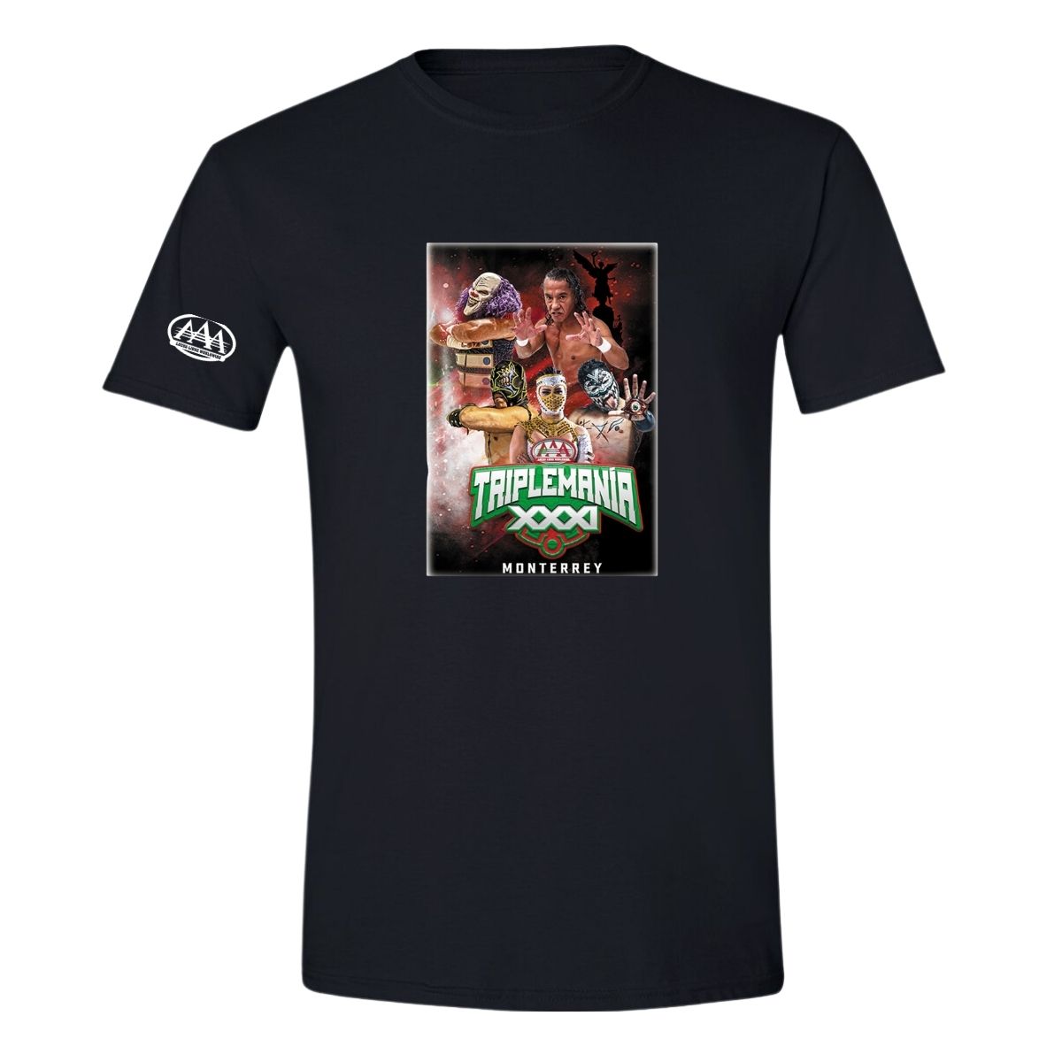 Playera Hombre Deportiva Lucha Libre AAA Mty Triplemanía 31