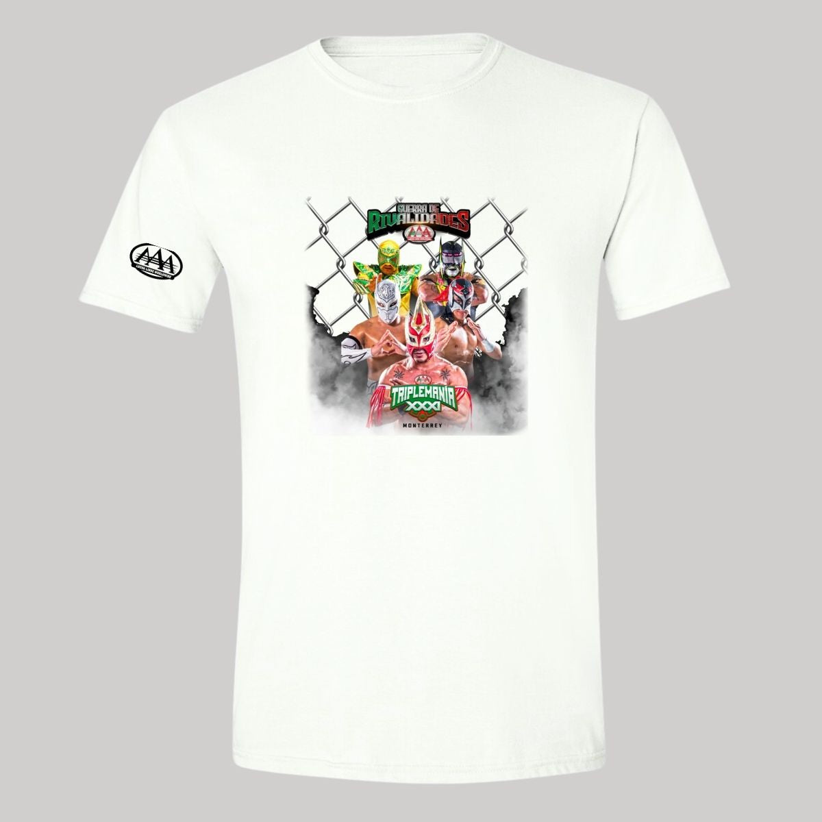 Playera Hombre Deportiva Lucha Libre AAA Triplemanía Mty 31