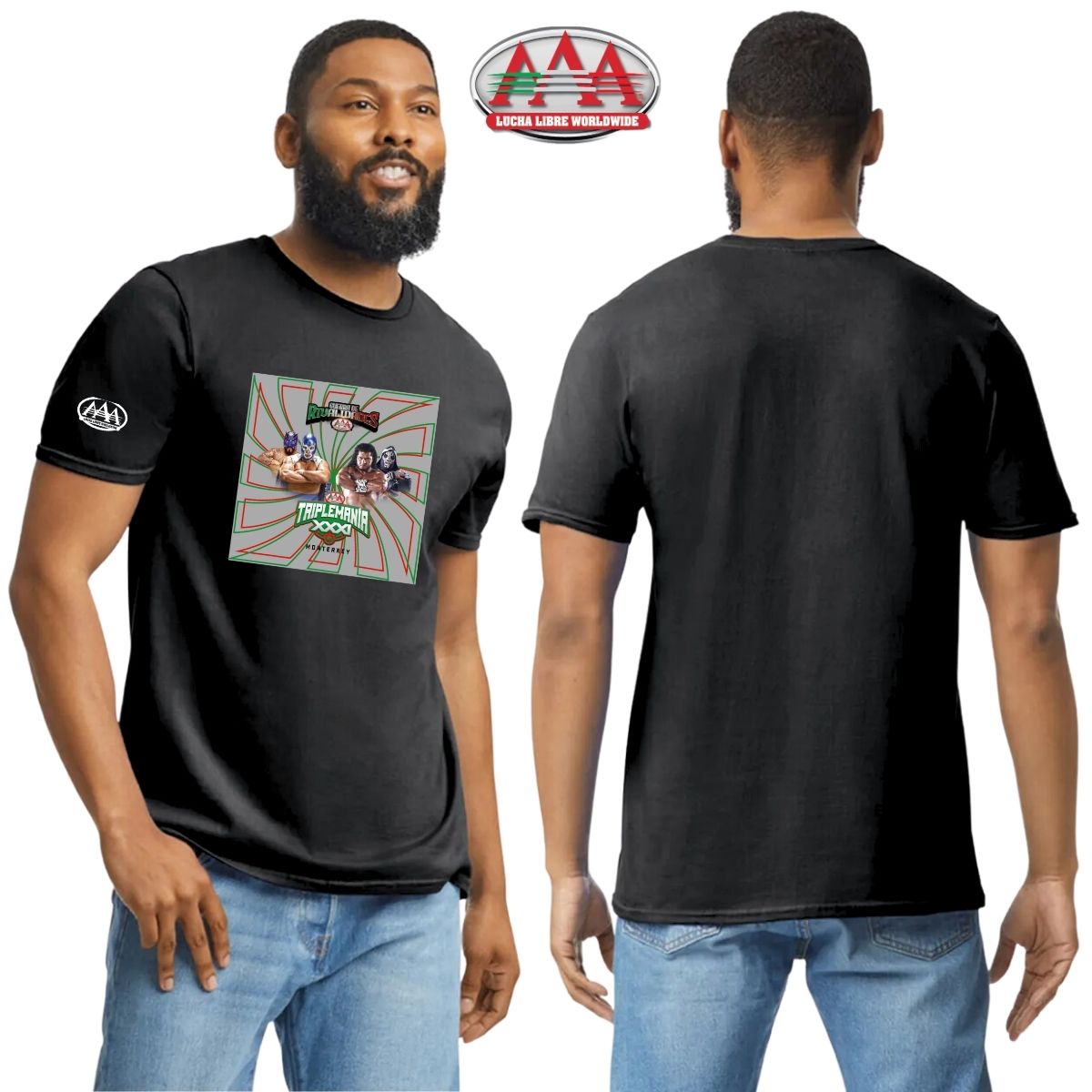 Playera Hombre Lucha Libre AAA Triplemanía XXXI Mty