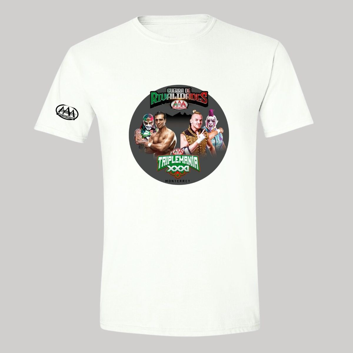 Playera Deportiva Hombre Lucha Libre AAA Triplemanía Guerra