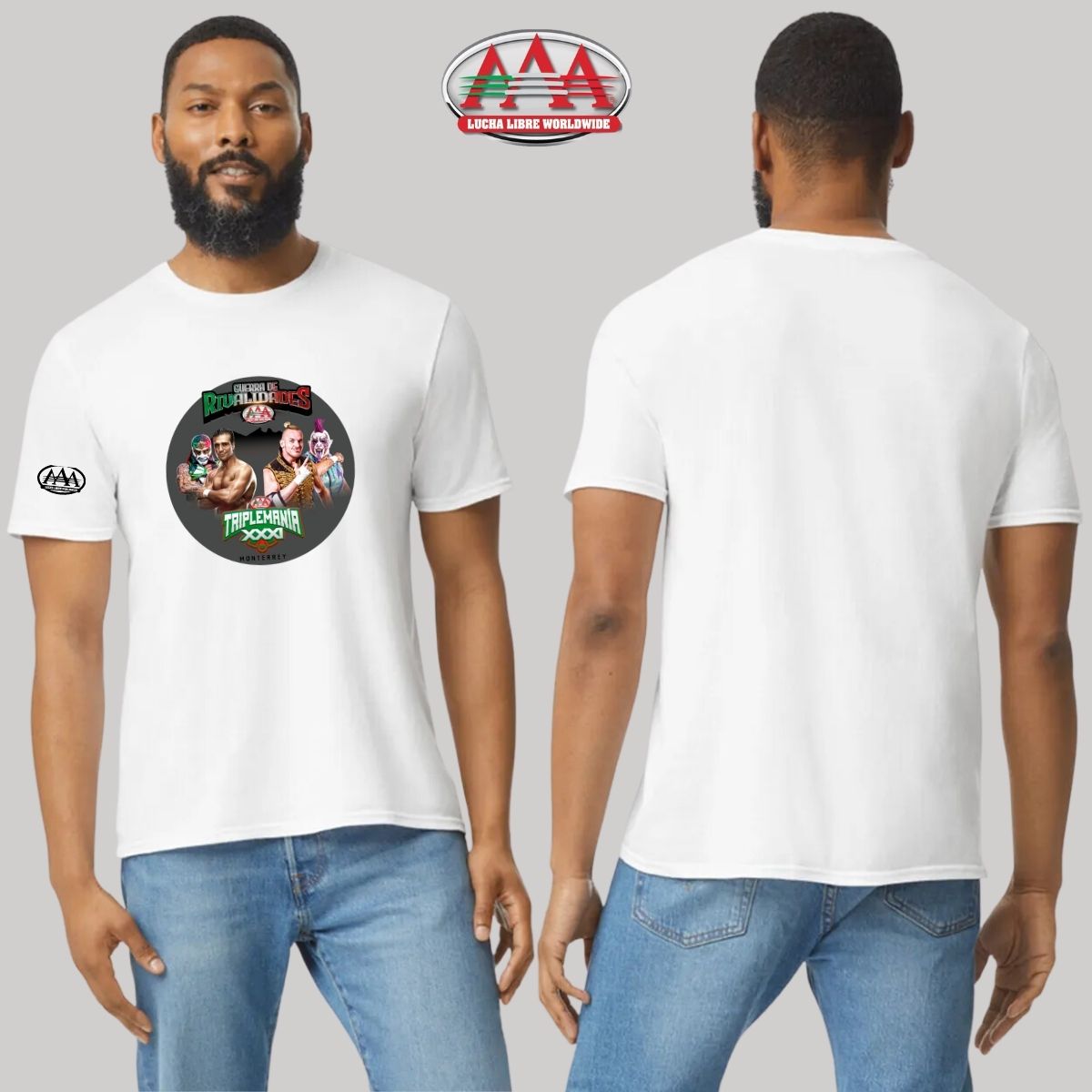 Jersey Playera Lucha Libre AAA Hombre Triplemanía XXXI Mty Guerra