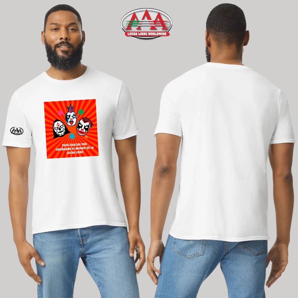 Playera Deportiva Hombre Lucha Libre AAA Día Padre Gracias