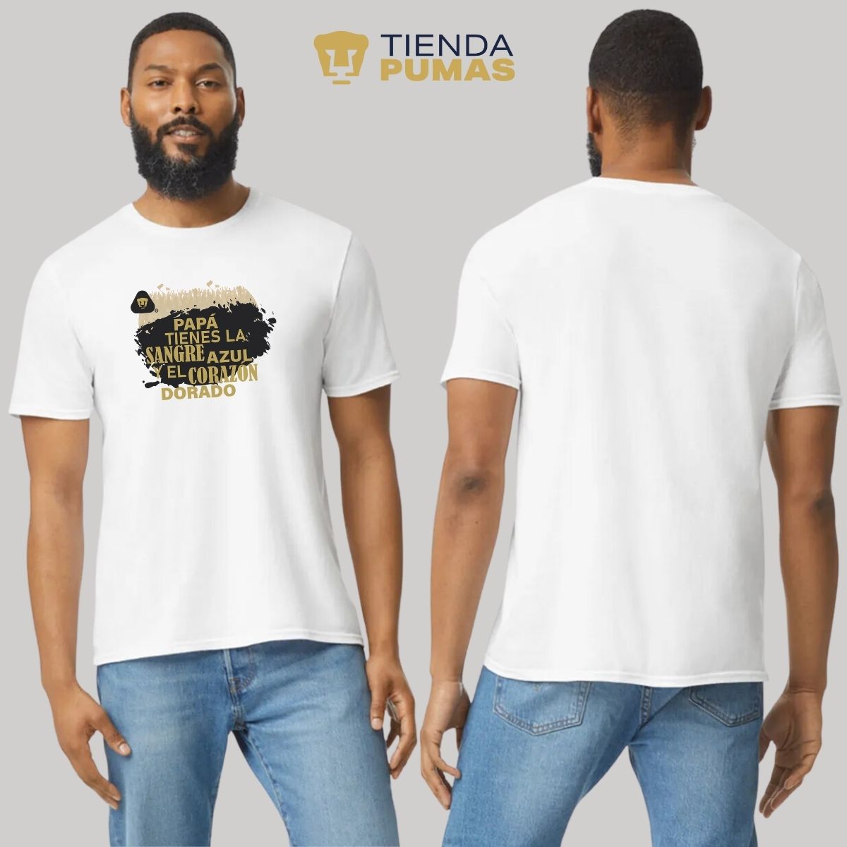 Playera Hombre Pumas UNAM Papá sangre azul