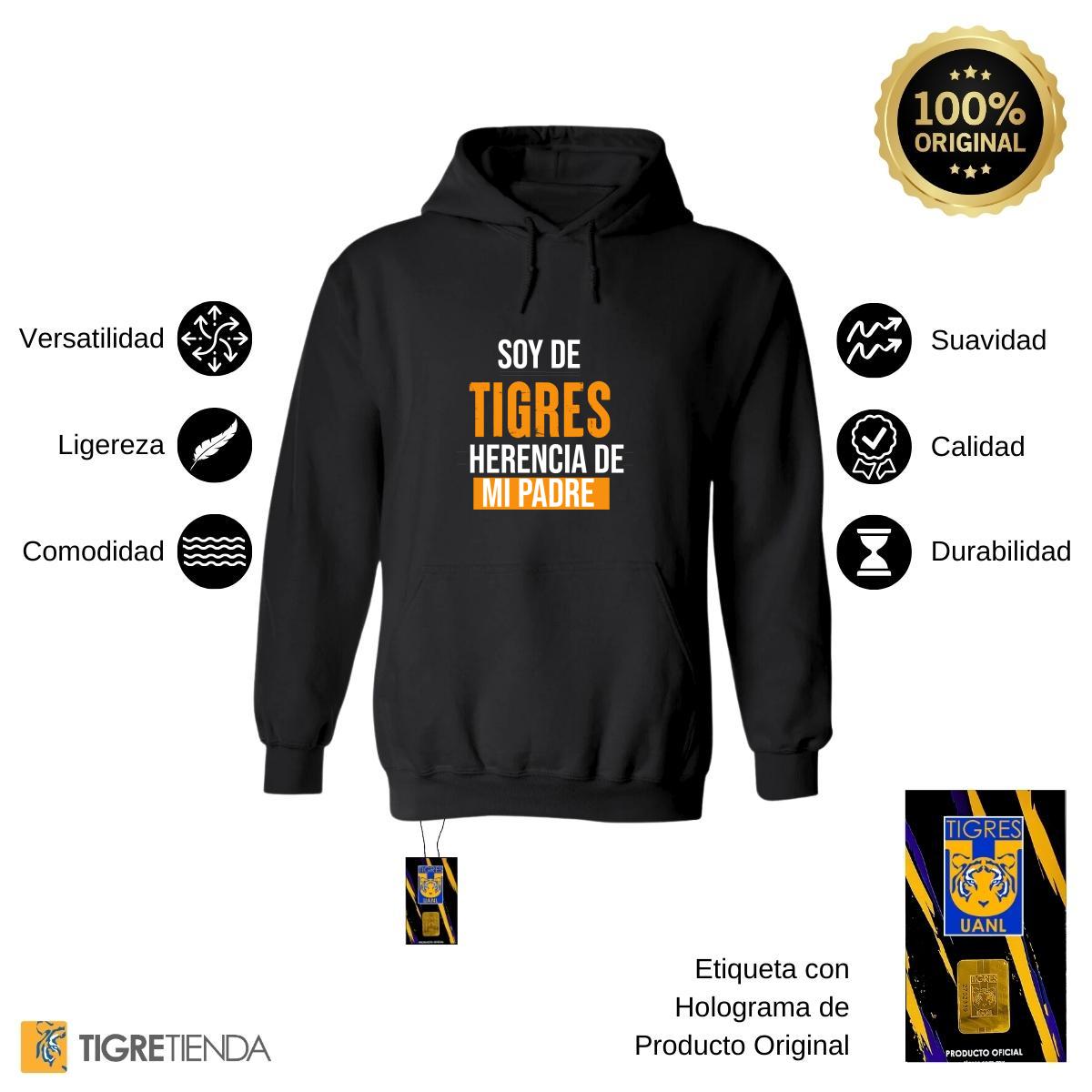 Sudadera Hombre Hoodies  Tigres UANL Soy de Tigres