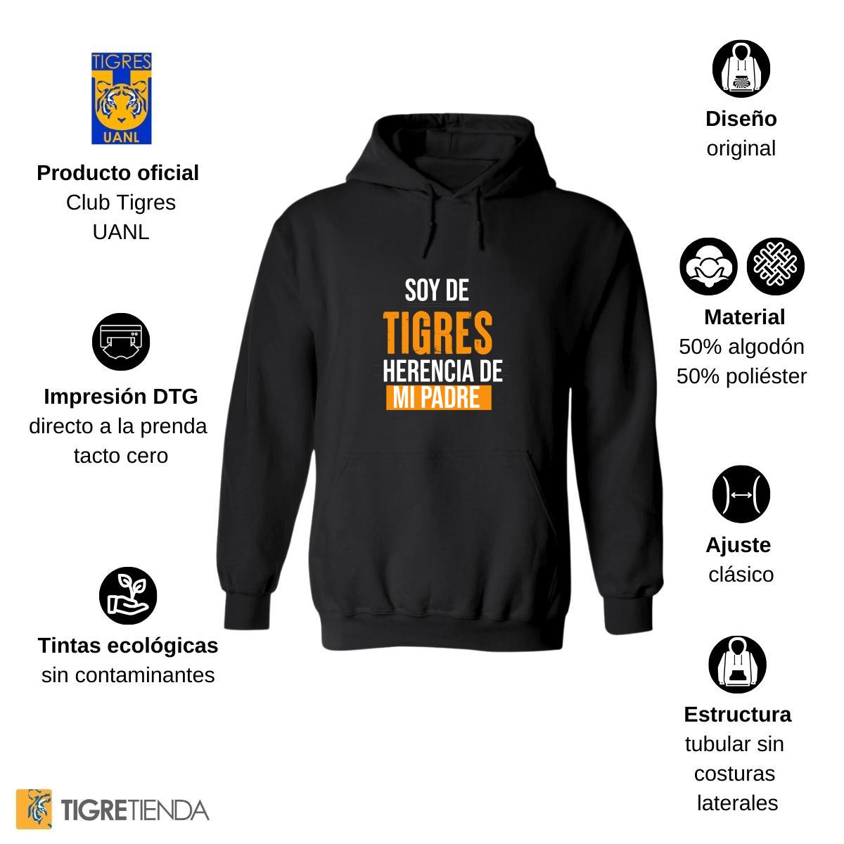 Sudadera Hombre Hoodies  Tigres UANL Soy de Tigres