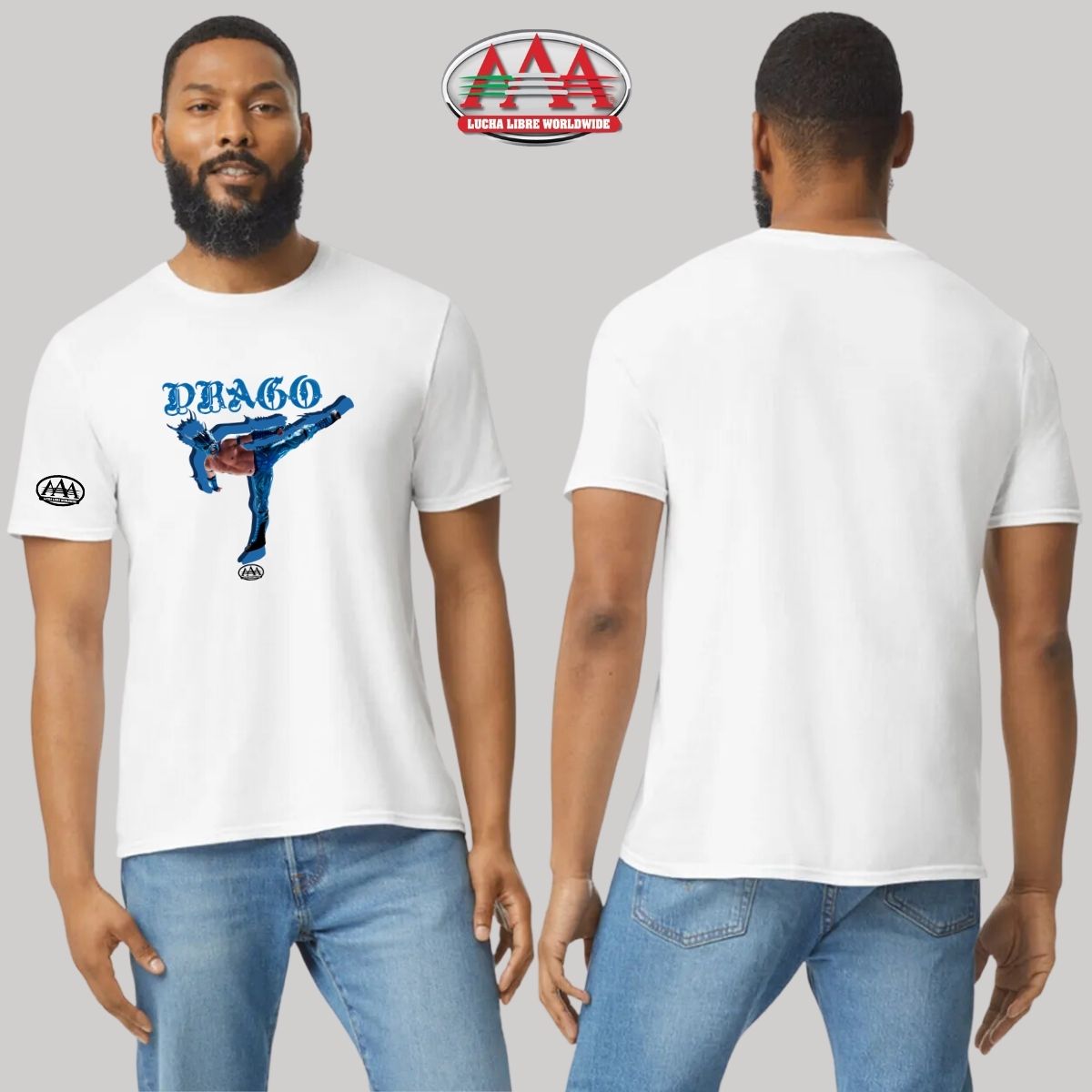 Playera Deportiva Hombre Lucha Libre AAA Drago