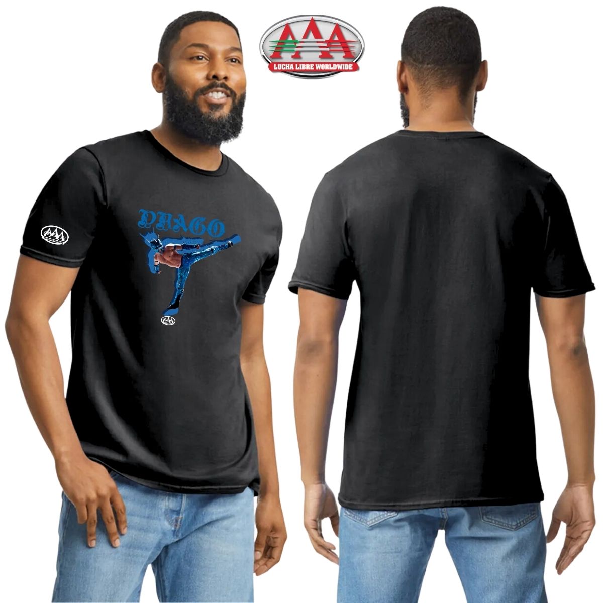 Playera Deportiva Hombre Lucha Libre AAA Drago