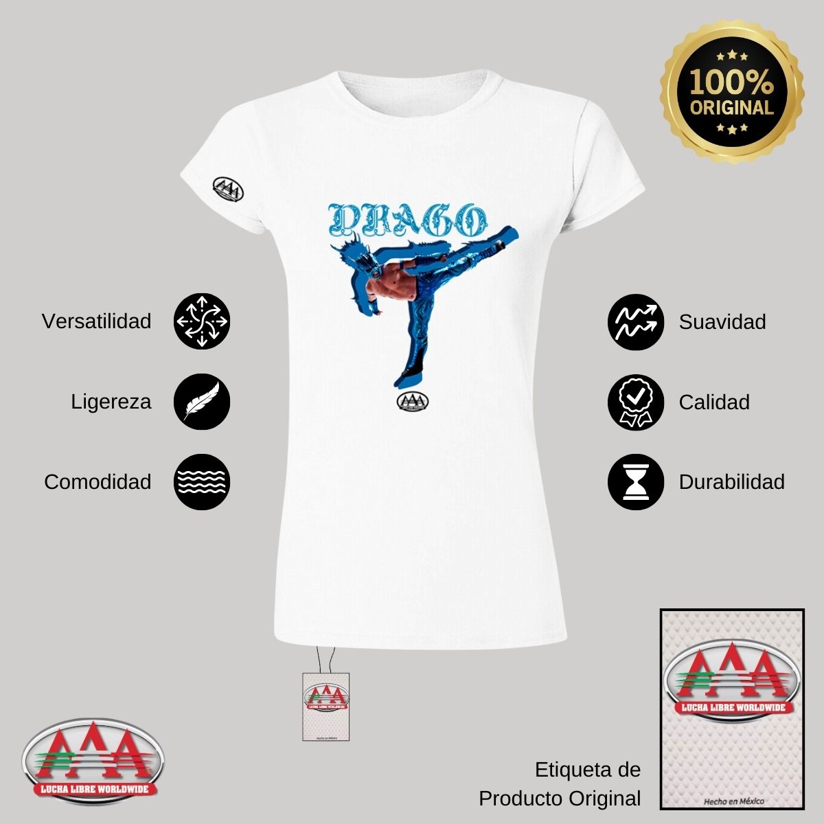 Playera Mujer Lucha Libre AAA Drago