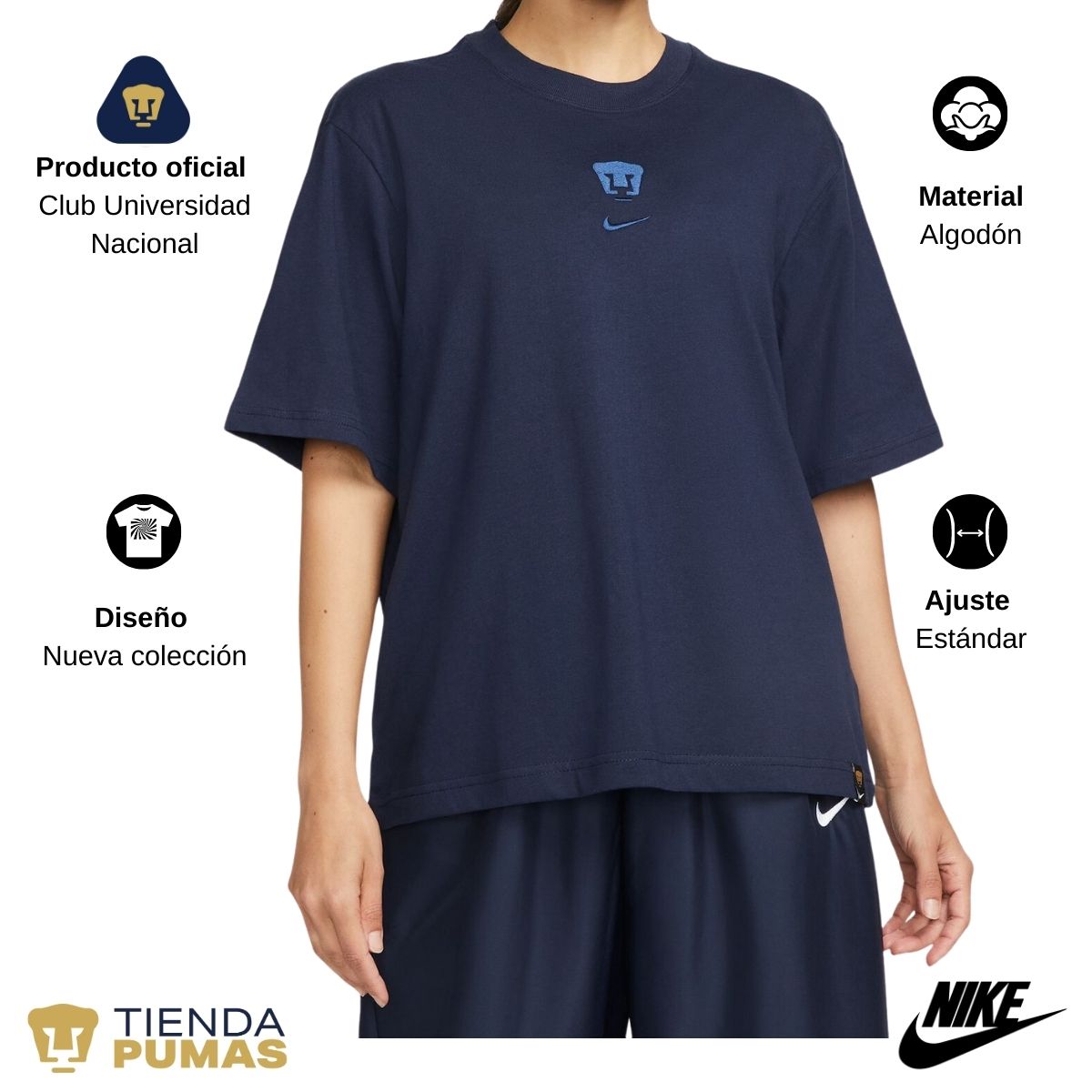 Playera Mujer Nike Pumas UNAM Fearless