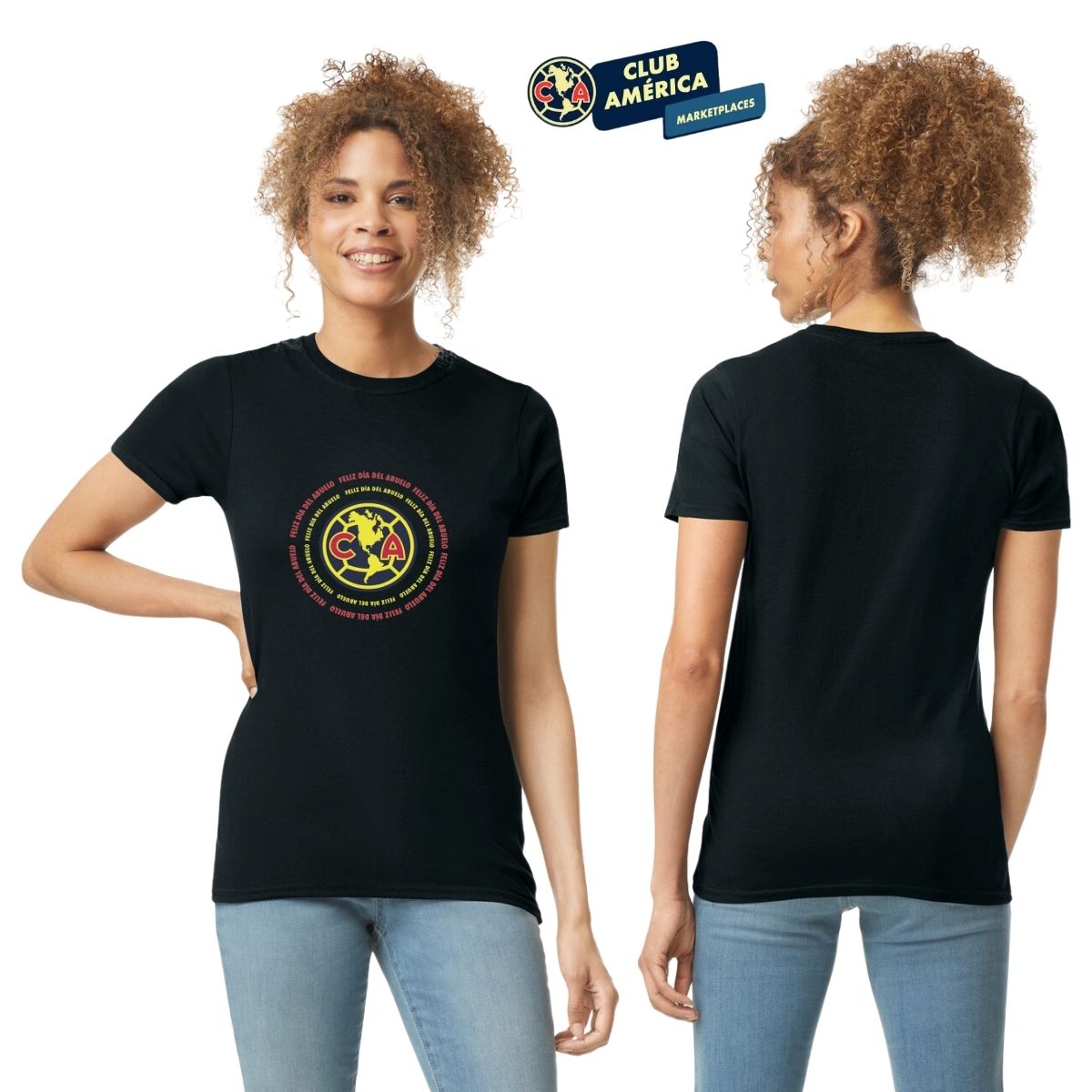 Playera Mujer América Logo Abuelo