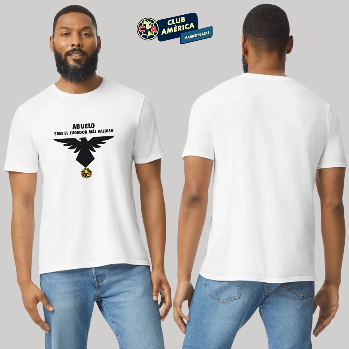 Playera Hombre América Abuelo Jugador Más Valioso