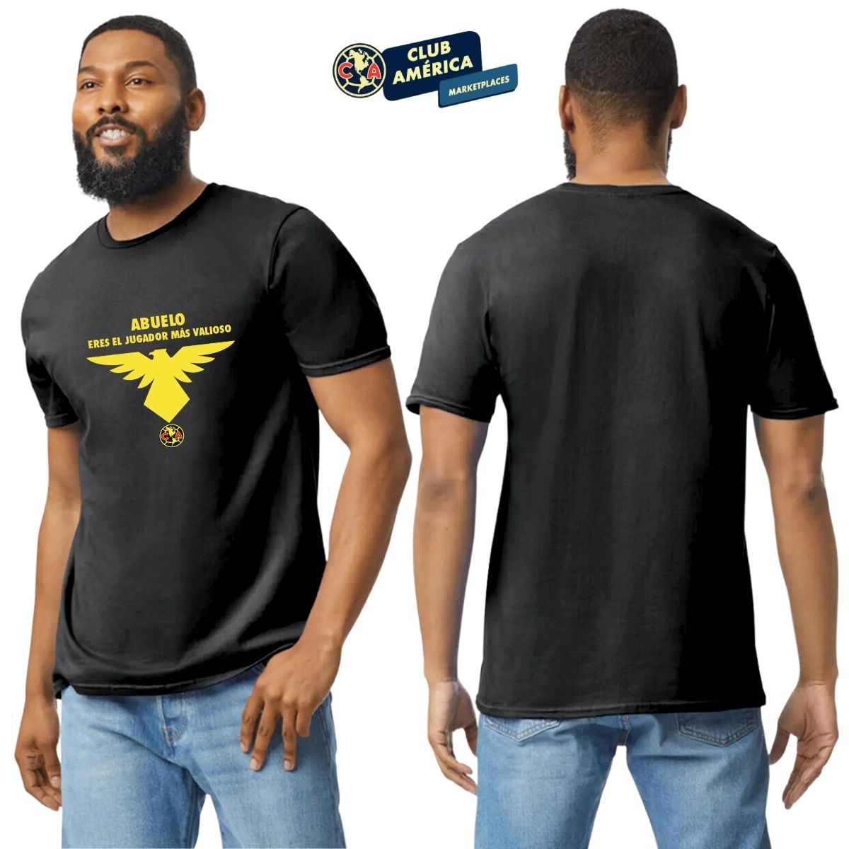 Playera Hombre América Abuelo Jugador Más Valioso