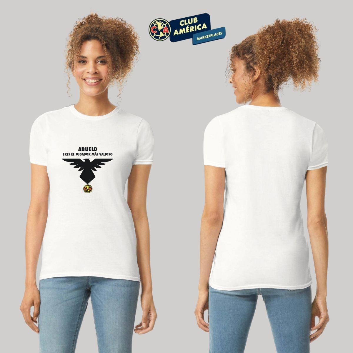 Playera Mujer América Abuelo Jugador Más Valioso