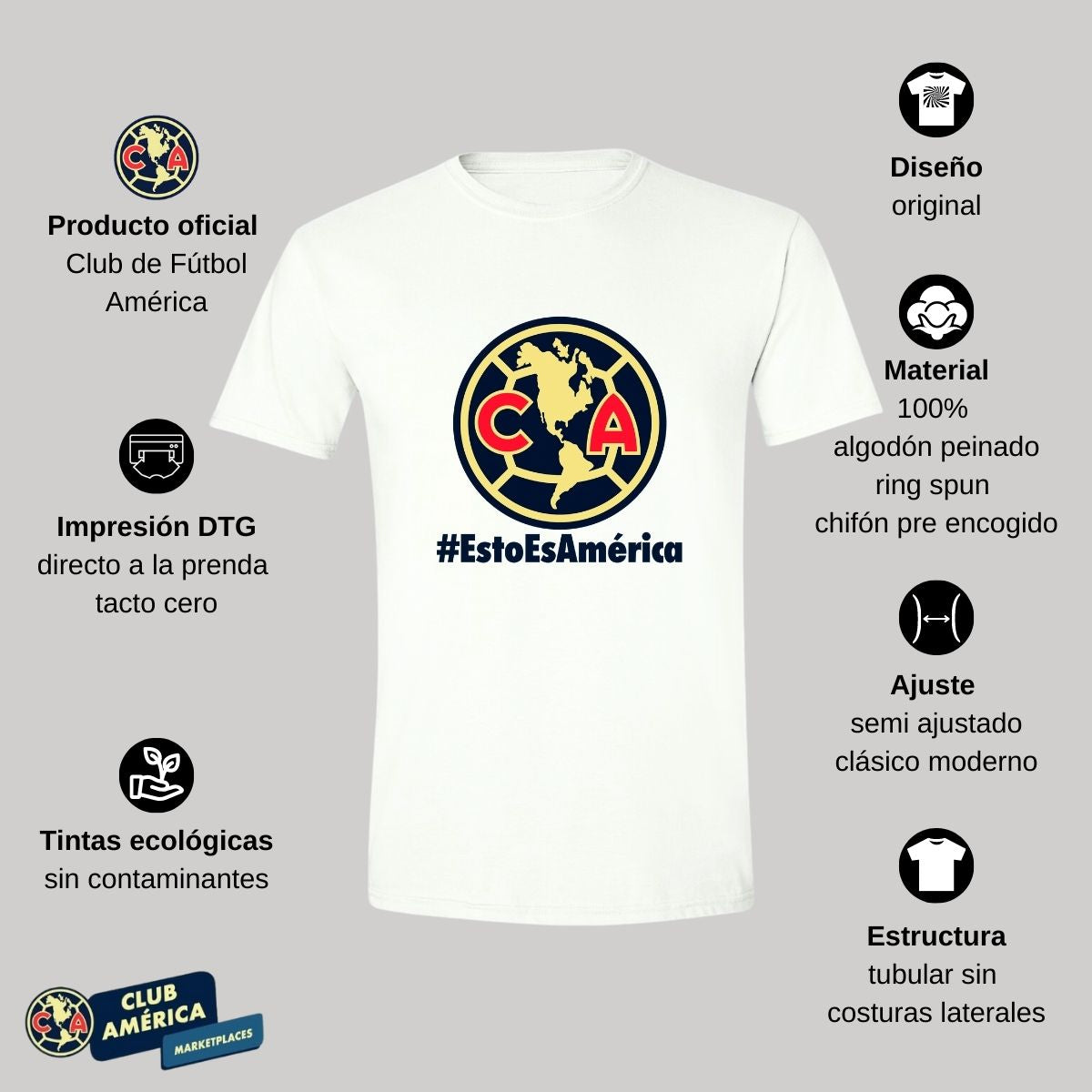 Playera Hombre América Esto es América