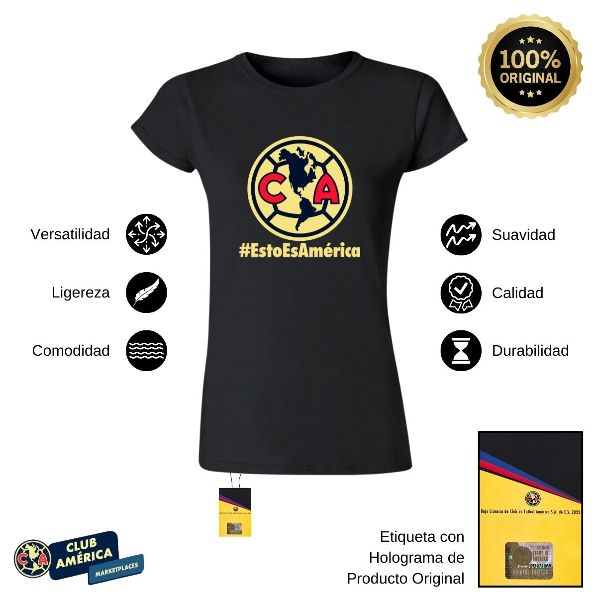 Playera Mujer América Esto es América