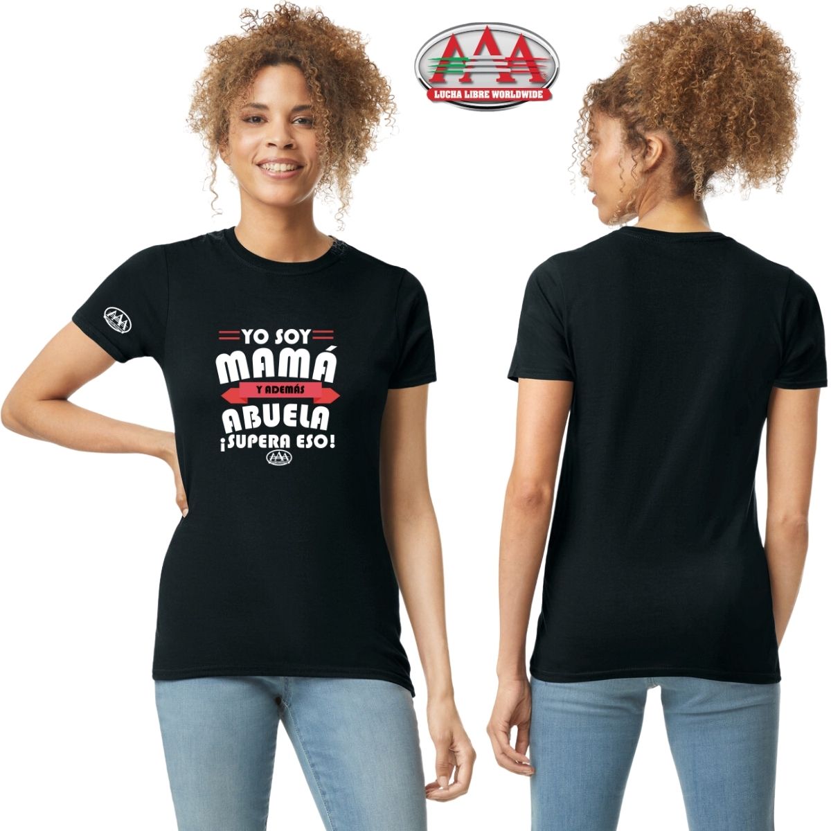 Playera Mujer Lucha Libre AAA GRAN MAMÁ Y ABUELA