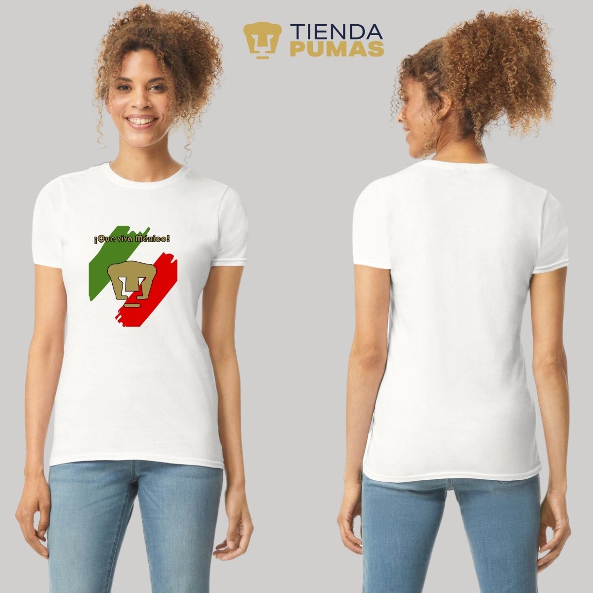 Playera Mujer Pumas  Mes Patrio