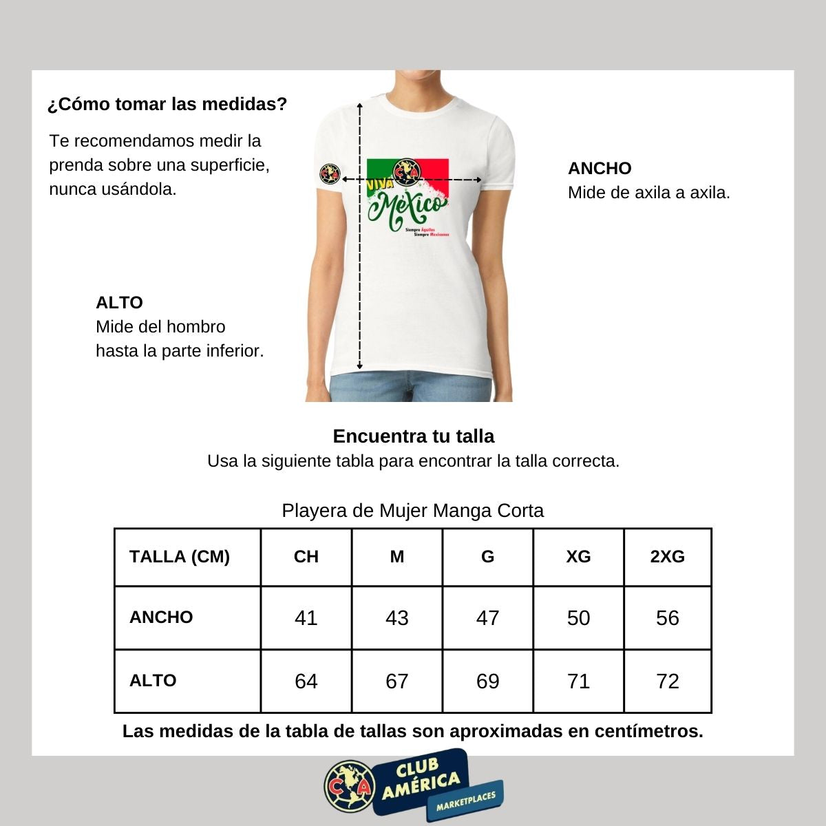 Playera Mexicana Mujer América Viva México