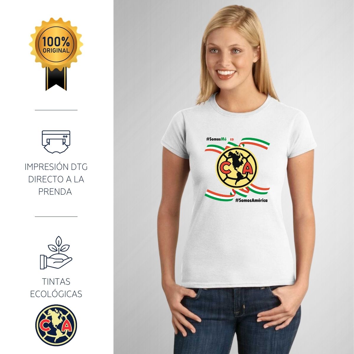 Playera Independencia Mujer América México