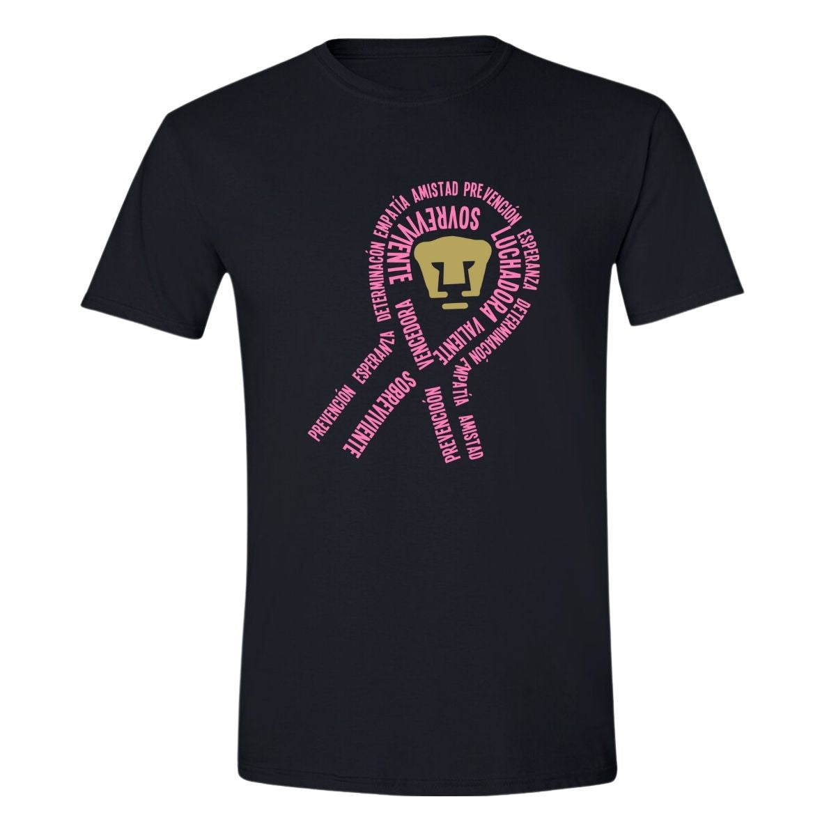 Playera Rosa Deportiva Hombre Cáncer Mama Pumas UNAM