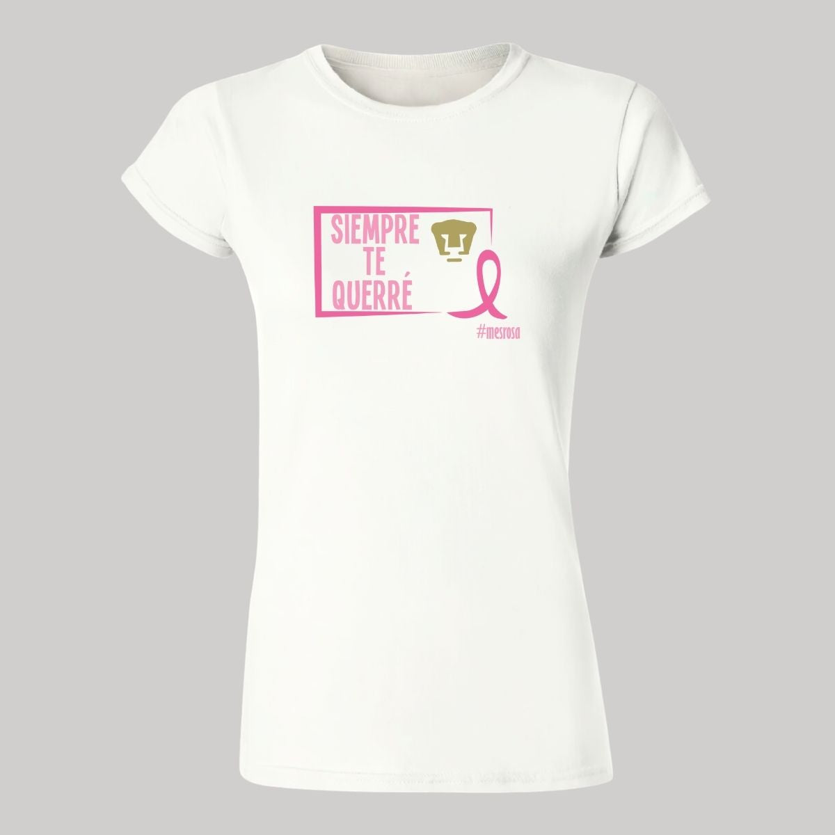 Playera Rosa Mujer Pumas UNAM Cáncer Mama