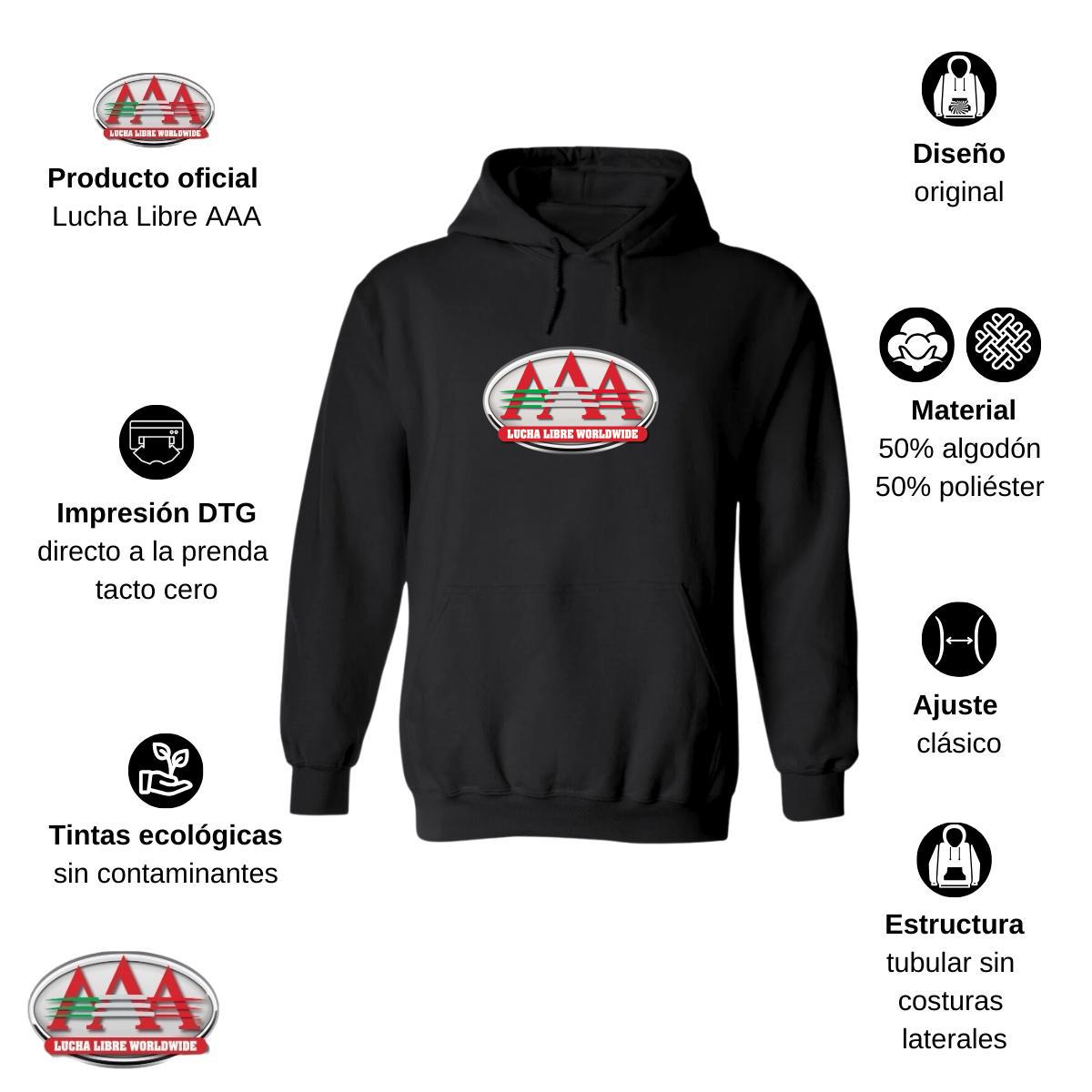 Sudadera Hombre Hoodies  Lucha Libre AAA Estilo AAA