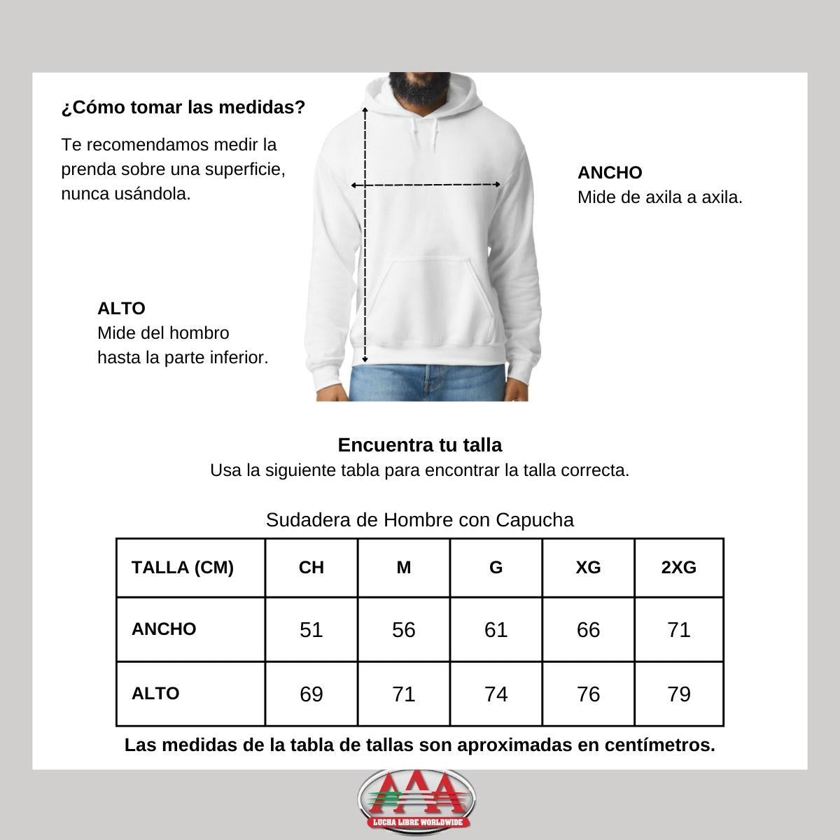 Sudadera Hombre Hoodies  Lucha Libre AAA Estilo AAA