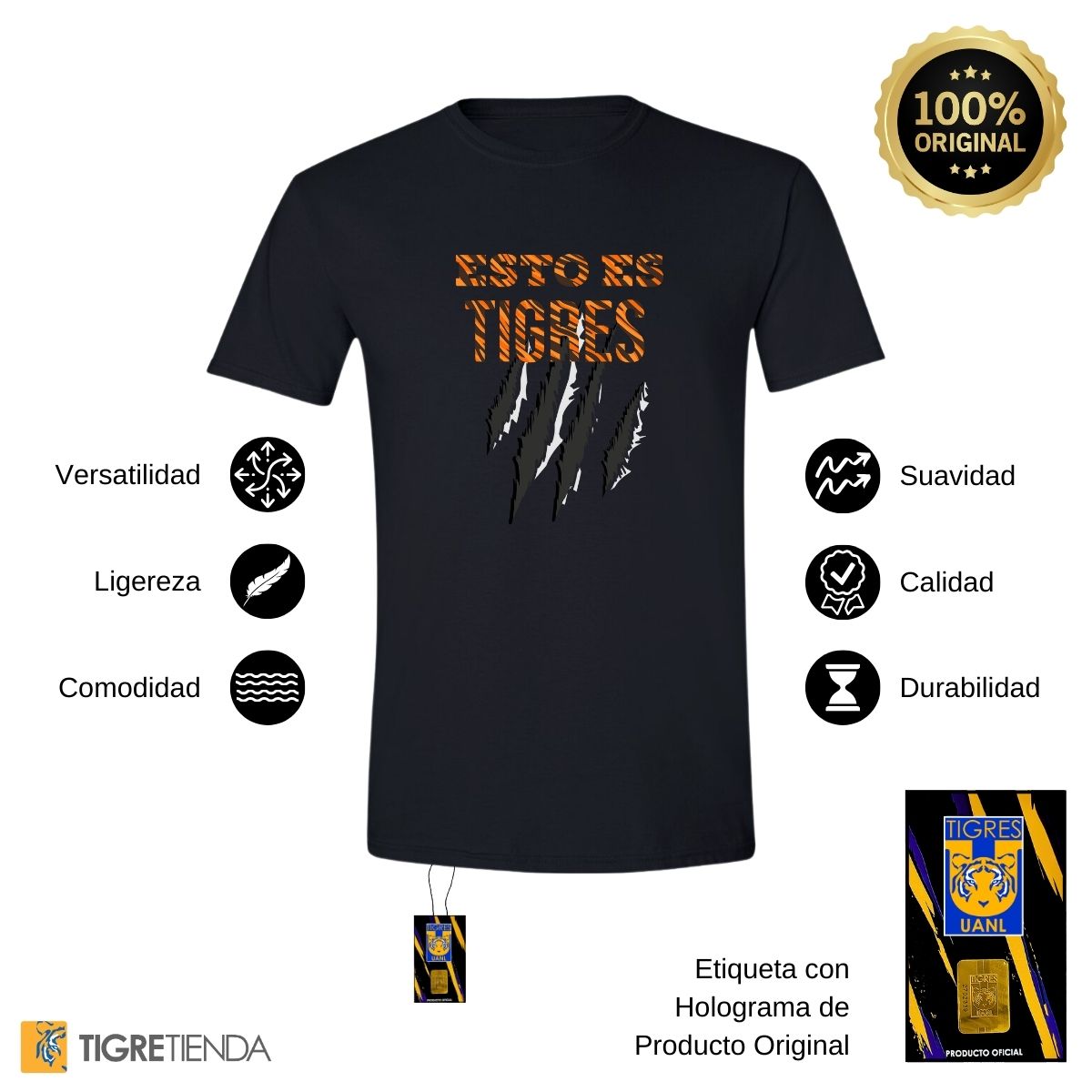 Playera Hombre Tigres UANL Esto es Tigres