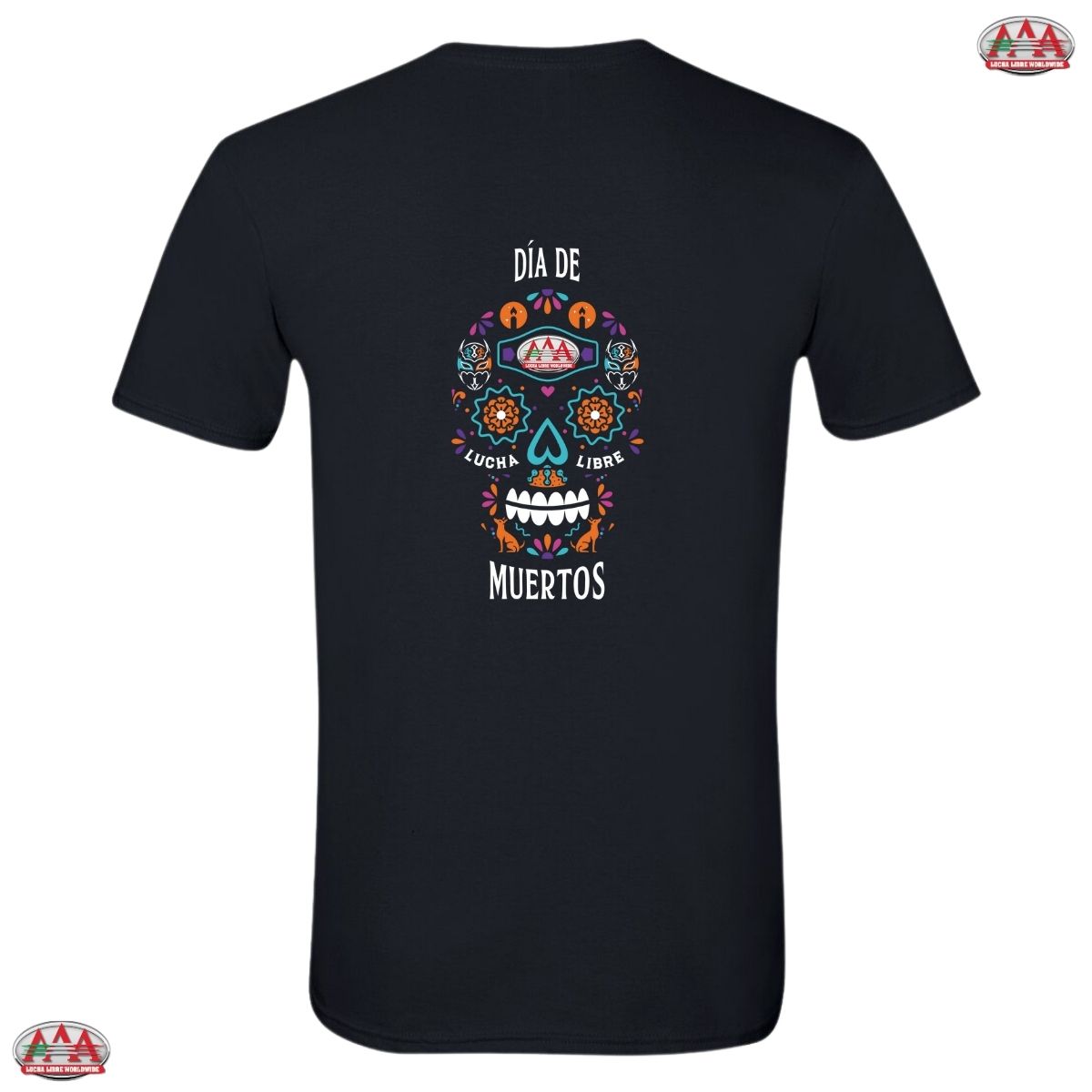 Jersey Playera Día de Muertos Lucha Libre AAA Hombre Logo