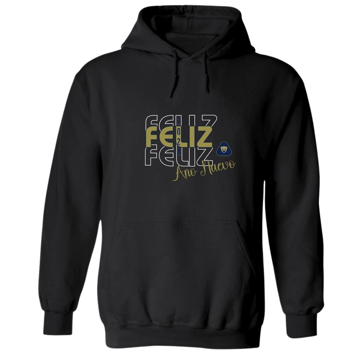 Sudadera Hombre Hoodie Pumas UNAM Nuevo Año