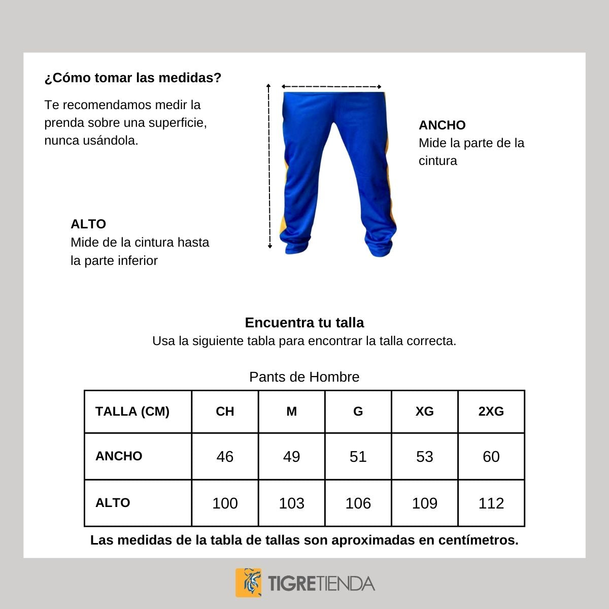 Conjunto Pants Sudadera Hombre Tigres TIST379M