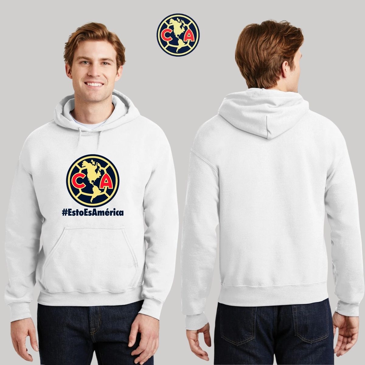 Sudadera Hombre Hoodie América Esto es América