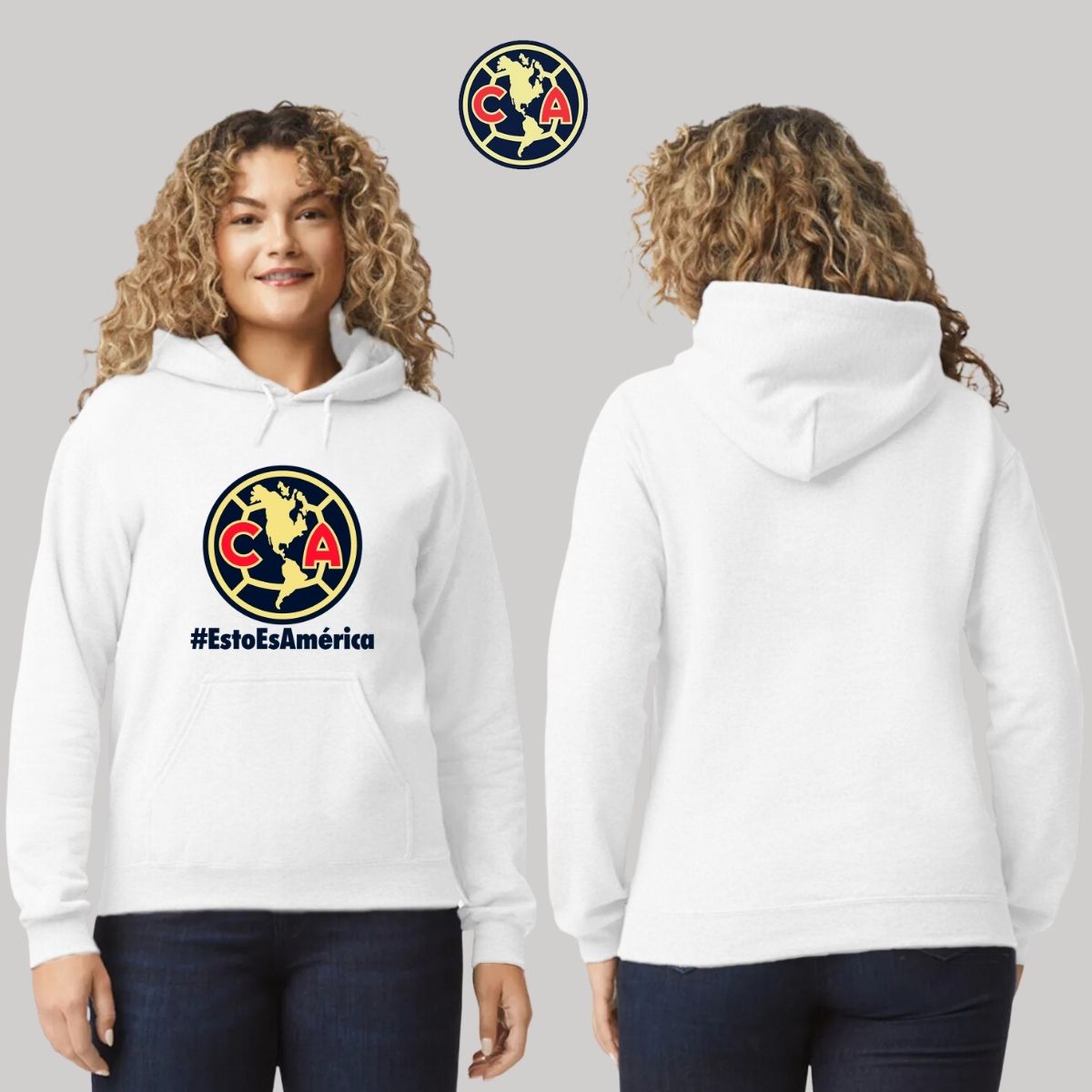 Sudadera Mujer Hoodie América Esto es América