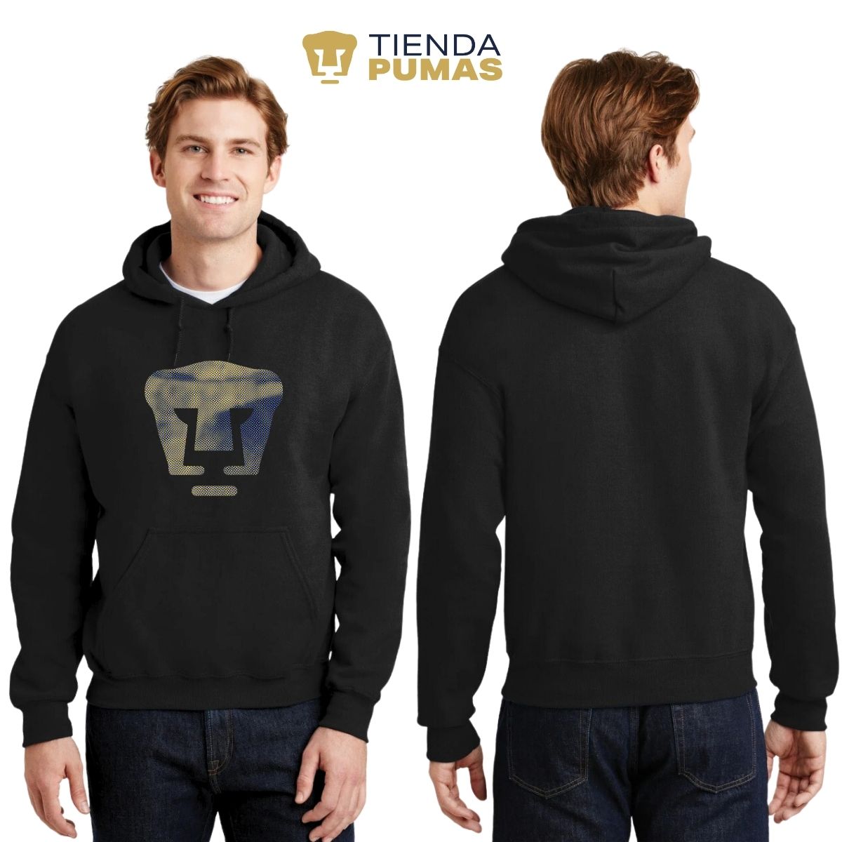 Sudadera Hombre Hoodie Pumas UNAM Logo