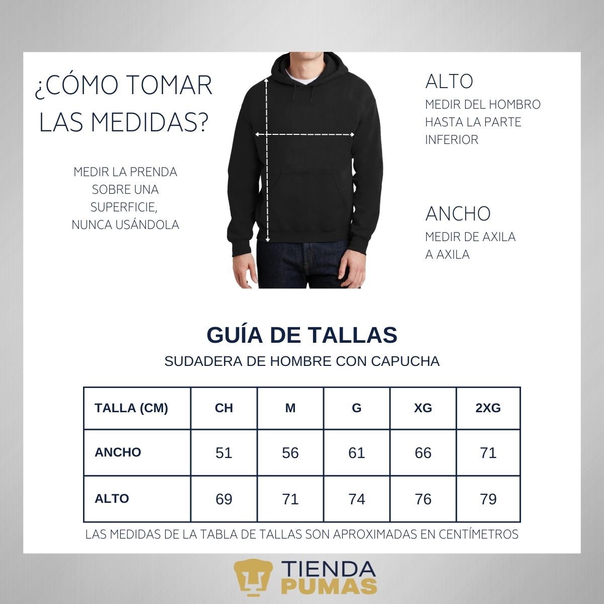Sudadera Hombre Hoodie Pumas UNAM Logo Edición Limitada 1