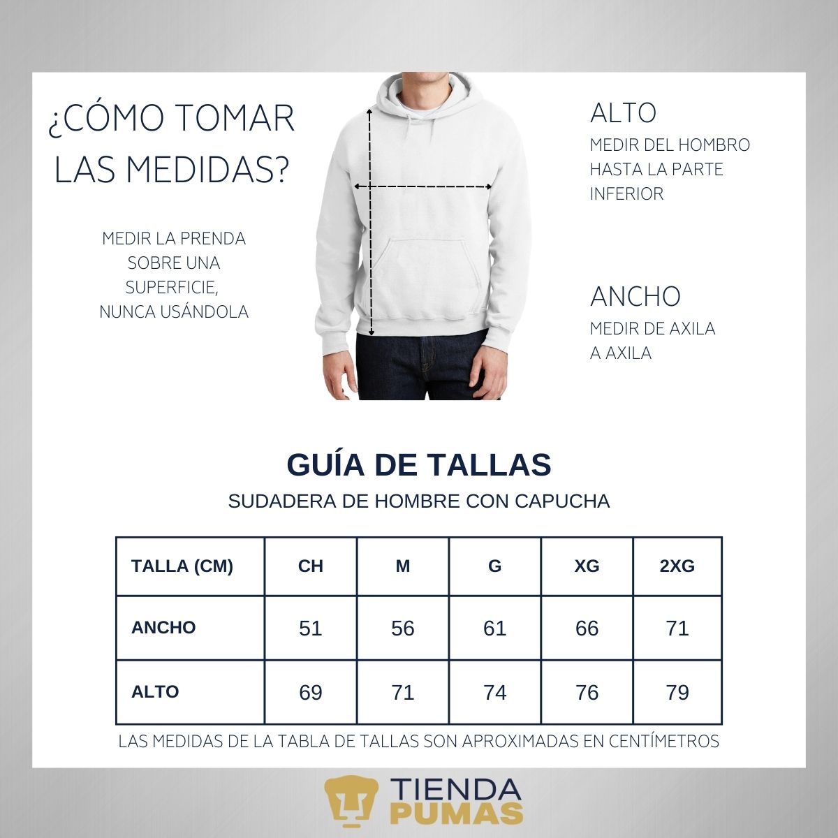 Sudadera Hombre Hoodie Pumas UNAM Logo Edición Limitada 1