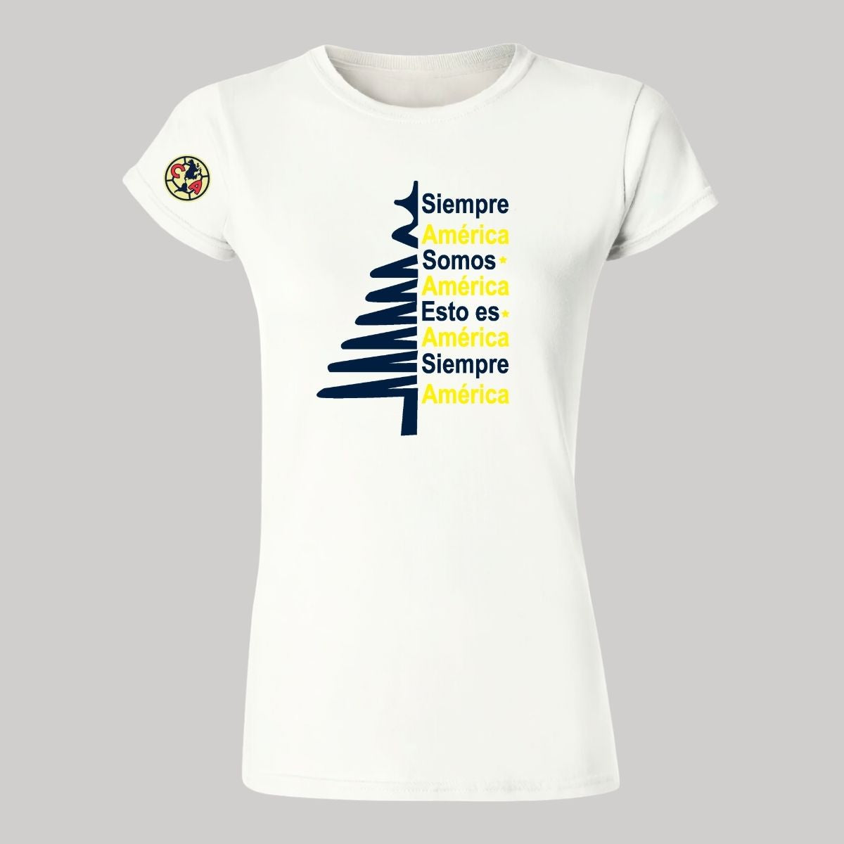 Playera Navideña Mujer América Pino