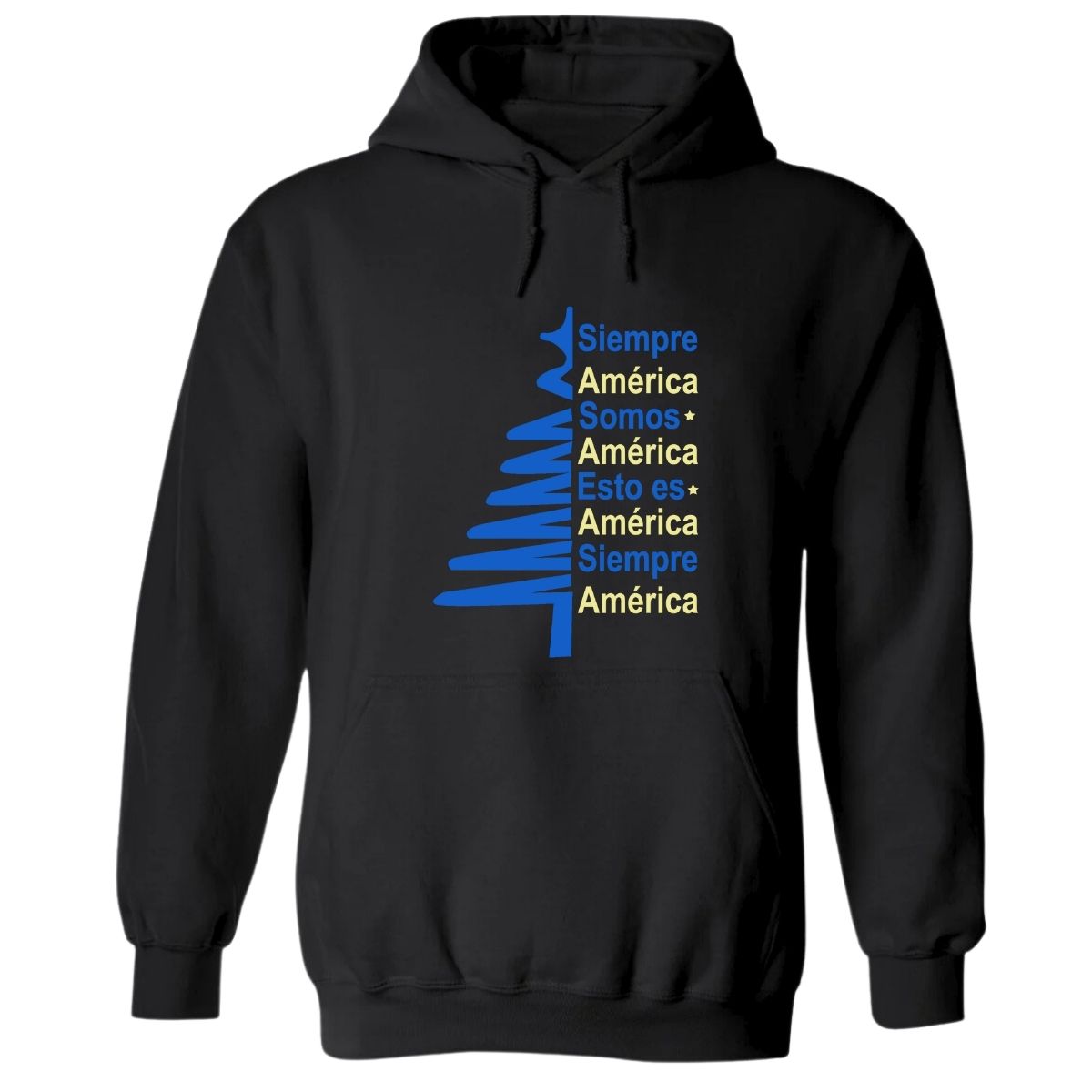 Sudadera Navideña Hombre Hoodie América Pino