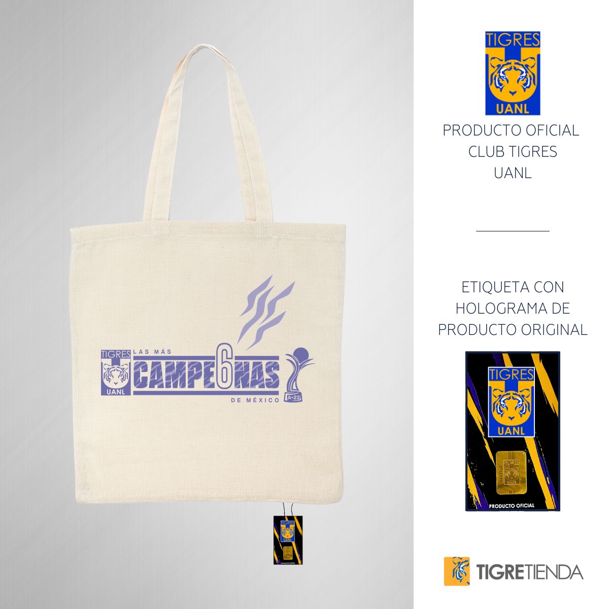 Bolsa Tote Tigres UANL Amazonas Campeonas