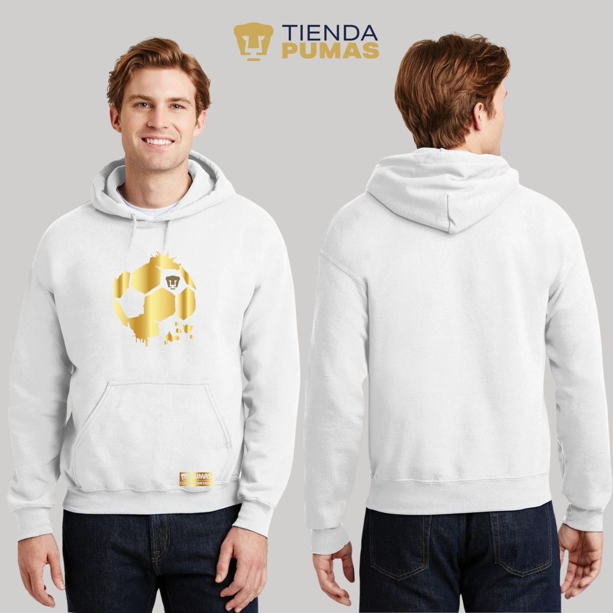 Sudadera Pumas UNAM Deportiva Hombre Hoodie Edición Limitada 2