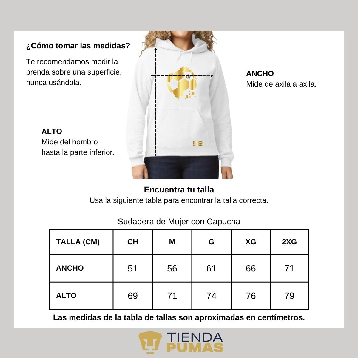 Sudadera Pumas UNAM Deportiva Mujer Hoodie Edición Limitada 2