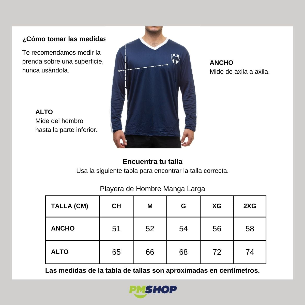 Playera Manga Larga Hombre Rayados RAMS437M