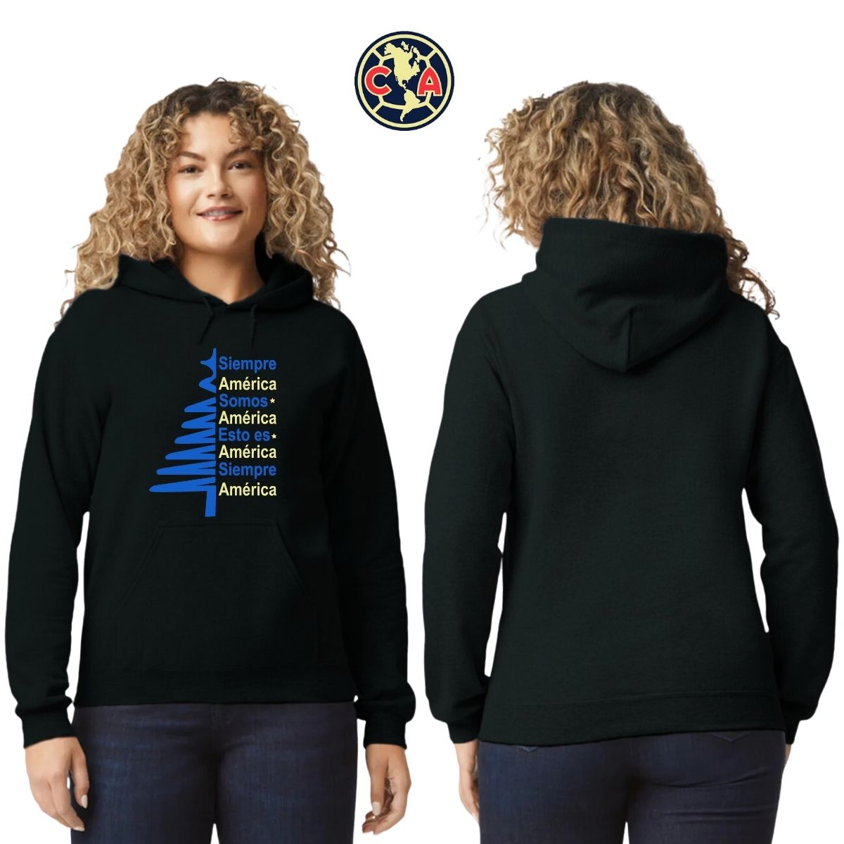 Sudadera Mujer Hoodie América Pino