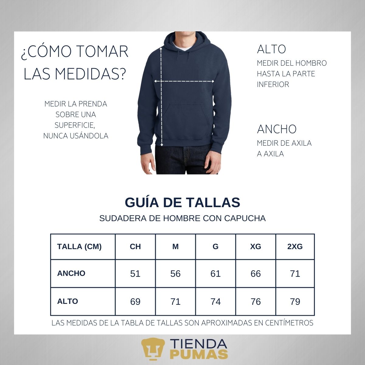Sudadera Hombre Hoodie Pumas UNAM Logo Edición Limitada 1